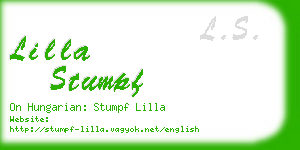 lilla stumpf business card